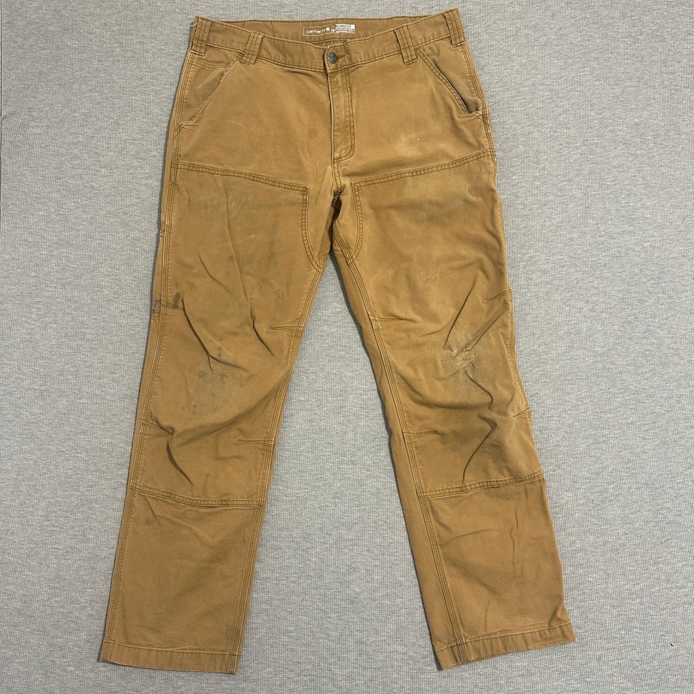 Carhartt Rugged Flex Relaxed Fit Double Front Utility Work Pants Mens Size 36x30